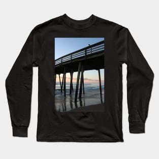 Virginia Beach Pier in the early morning hours Long Sleeve T-Shirt